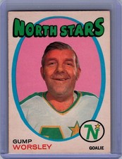 1971-72 GUMP WORSLEY #241 VG+ OPC * Key HALL OF FAME Star GOALIE NHL Hockey Card