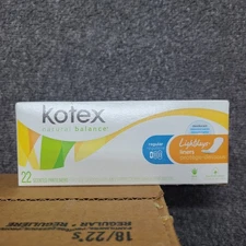 Kotex Natural Balance Lightdays Regular Scented Panty Liners Box Set 22 Count