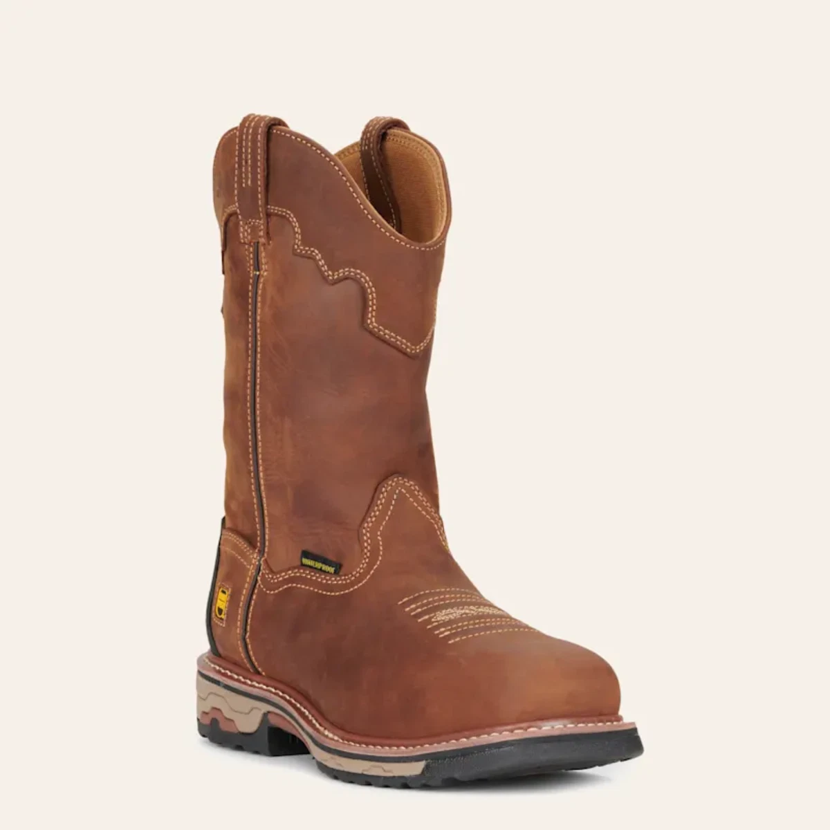 Bottes Western Cowboy Dan Post - Cuir Peau De Lézard Marron - Taille 10D Homme