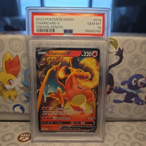 2023 Pokemon SWSH Charizard V Crown Zenith #018 PSA 10
