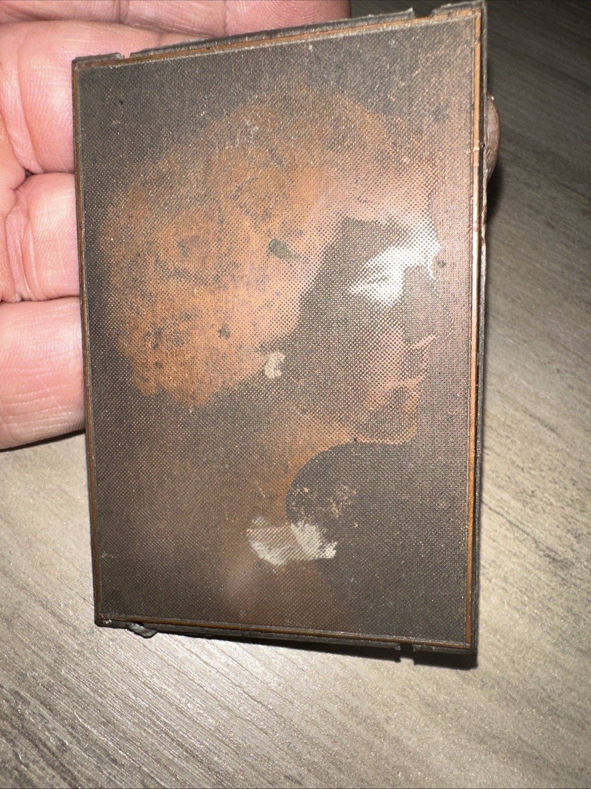 Printing Plate “ Side Profile Beautiful Woman “ 1930’s Era? Needs Wood Block