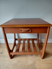 G Plan Astro Bedside Table Side Coffee Mid Century Drawer + Shelf Vintage Teak