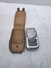 Sekonic Auto-Leader 3 Model L-162 Light Meter Leather Case Vintage Japan