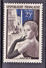 TIMBRE 1955 FRANCE LA GANTERIE N° 1020-N**TB-VOIR SCAN