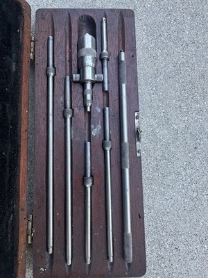 Vintage L.S. Starrett Inside Micrometer Set With Box