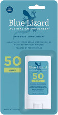 Blue Lizard Kids Mineral SPF 50 Sunscreen Stick, Zinc Oxide, 100 Mineral Active