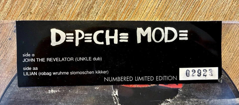 DEPECHE MODE John The Revelator Unkle Remix 7inch Single Vinyl Picture Disc Rare - Bild 2 von 4