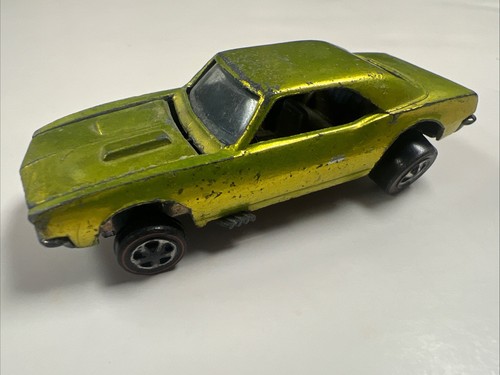 Vintage 1968 Hot Wheels Redlines Antifreeze Custom Camaro Dark Interior - Picture 2 of 7
