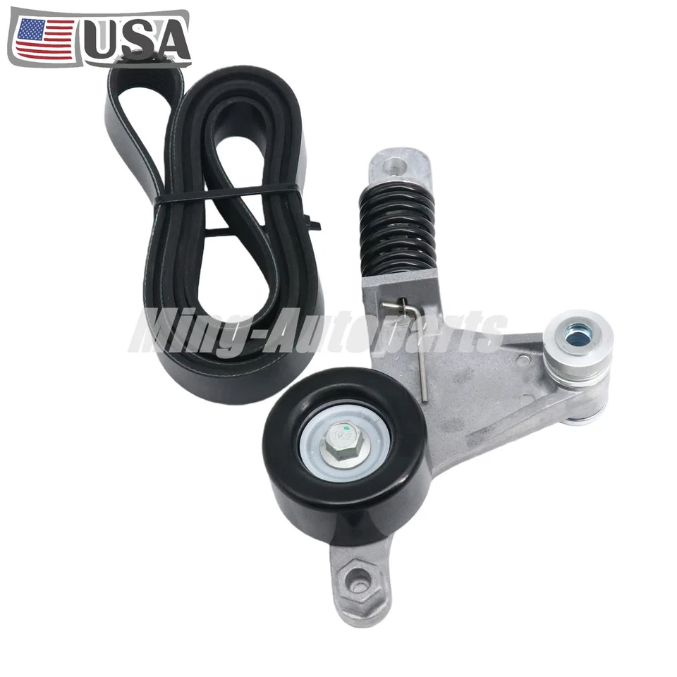 Se adapta a Toyota RAV4 Camry Pontiac Scion 2.4L Accesorio Tensor de correa de transmisión y correa Foto 4 de 4
