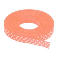 Grosgrain BäNder 10 Yards 0.4 Zoll Hellorange Mit Punkten Band Schleifen Dekor