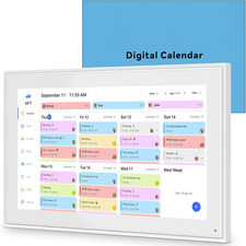 15.6 Inch Digital Calendar Wall Touch Screen Chore Chart, 32GB Electronic Calend