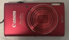Canon PowerShot ELPH 130 IS 16MP Digital Camera -Red Exc  Made in Japan V01