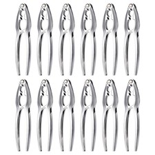 Crab Crackers and Tool, Nut Crackers for King Crab Legs, 12Pcs Stainless Steel