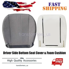 Driver Bottom Seat Cover + Foam Cushion Fits 2003-2014 Chevy Express & GMC Van