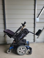Invacare TDX SP Power Chair w/ Power Tilt Wheelchair Used Blue