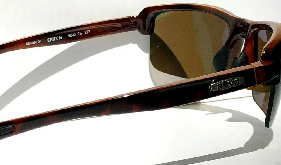 NUEVO* REVO CRUX N Tortuga POLARIZADO Marrón Terra Gafas de Sol 4066 04 BR Foto 4 de 4
