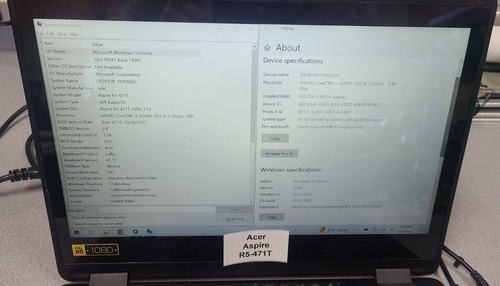 Acer Aspire R5-471T - i5-6200U Motherboard - Picture 4 of 4