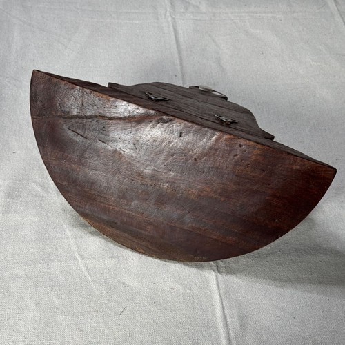 15" Hand-Carved Solid Mahogany Wood Wall Shelf Sconce Ornate Leaf & Pinecone - Picture 11 of 16