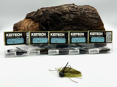 Keitech Rubber Jig Model II 9g 2/0 Skirted Football Jig Skirt Gamakatsu Haken DA