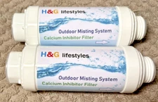 2 - Misting System Calcium Inhibitor Filter for Patio Misters - H&G