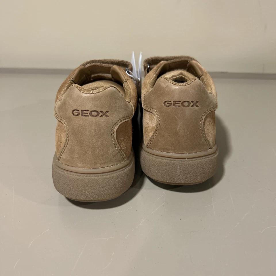 Geox Respira J Theleven D Zapatillas de Gamuza Marrón, Correas, Sin Corbata US 5 37 Antibac Foto 4 de 4