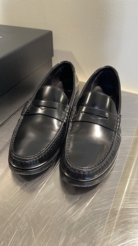 Saint Laurent Le Loafer Penny Slipper in Smooth Leather