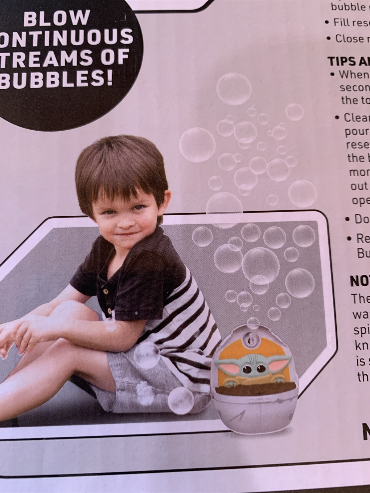 Star Wars The Mandalorian Grogu Baby Yoda Bubble Machine The Child Bubbles New eBay