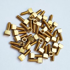 100x 4/4 Cello Bow Eyelet Button Brass Screw All New Fit dia 3mm Screw Bolt