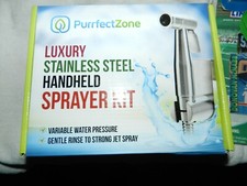 PurrfectZone Luxury Stainless Steel Handheld Sprayer Kit X001LM6NHB