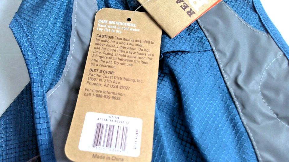 Impermeable reflectante impermeable Arcadia Trail para perros nuevo con etiquetas Foto 2 de 4