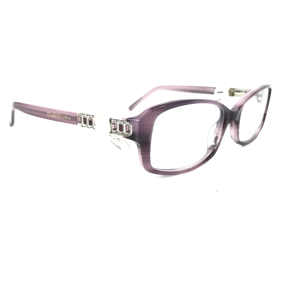 Monturas de gafas Elizabeth Arden EA1144-3 cuerno púrpura plata 52-16-135 Foto 3 de 4