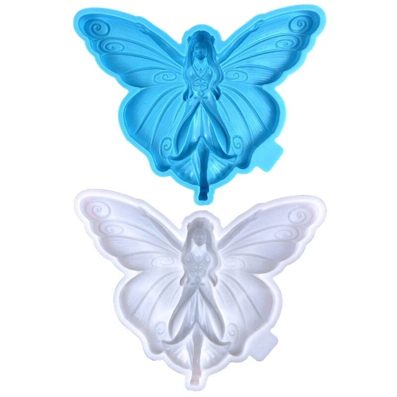 Semi-stereoscopic Butterfly Silicone Mold for DIY Keychain Epoxy Resin Jewelry
