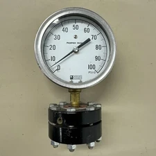 HYETT INSTRUMENT CO 42MW Weksler Gauge 100 PSIG