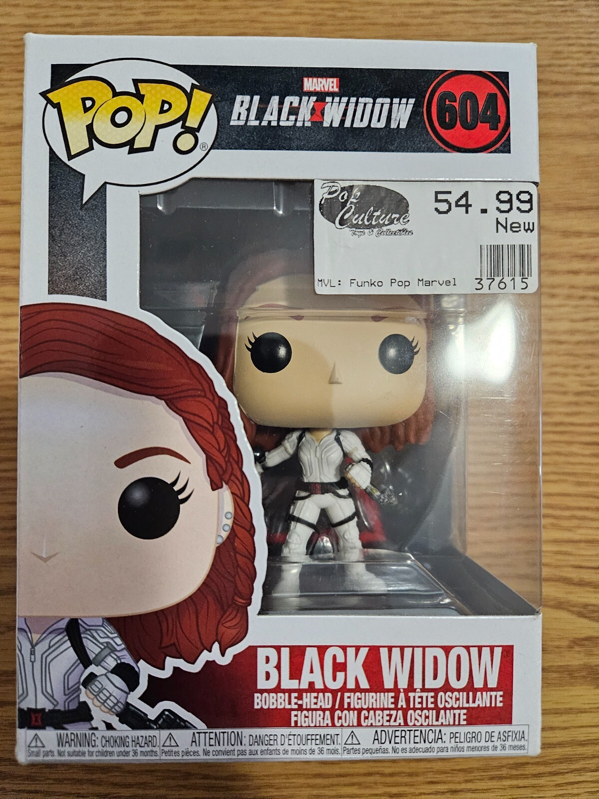 Funko Pop! Figura De Vinilo Traje Blanco Nieve De La Película Marvel Black Widow #604