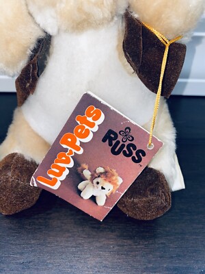 Russ Berrie Bunny Rabbit 1979 Plush 8” Vintage Luv Pets Doll