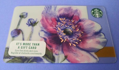 STARBUCKS CARD 2016 '' SPRING '' BEAUTIFUL COLORS~PRETTY CARD~ NO VALUE~BRAND NEW