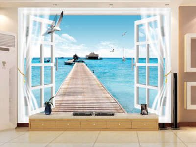 Enormous Windy Scene 3D Full Wall Mural Photo Wallpaper Printing Home Kids Decor