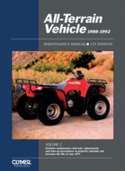 Shop Manual ATV Honda Kawasaki Suzuki Polaris Yamaha 1988-1992  4 Wheelers
