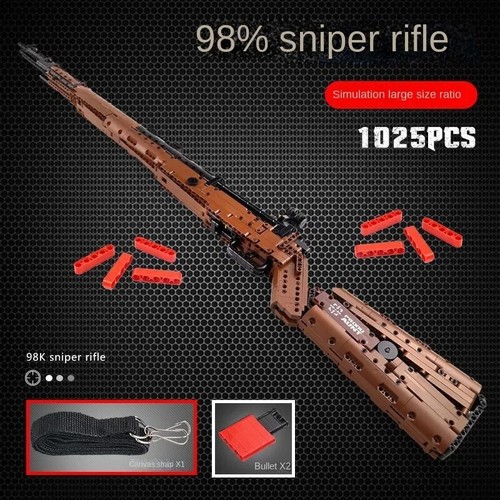 Building Blocks Military Sets SWAT Mauser 98K Sniper Rifle Model Guns Kids Toys - Picture 3 of 6