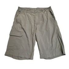 Columbia Bermuda Shorts Mens 32 Gray Omni-Shade Sun Protection Sportswear Outdoo