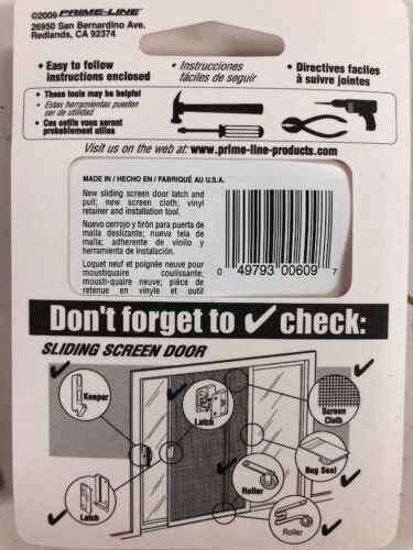 Prime Line B609 Sliding Screen Door Tension Rollers New - Picture 2 of 2