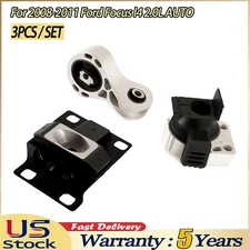 3x Engine Motor & Transmission Mount Set for 2008-2011 Ford Focus l4 2.0L AUTO