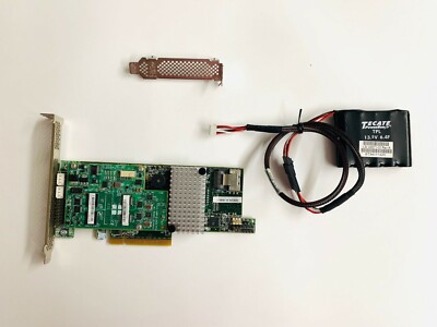 LSI MegaRAID 9266-4i 6GB/s SAS SATA PCI-E x8 RAID Controller Card + CVM01 BBU