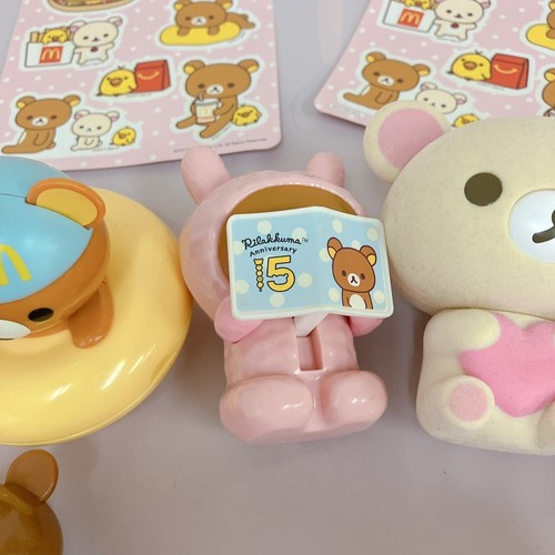 San-X Rilakkuma Korilakkuma Happy Meal McDonald's Bulk Sale Bear Brown White JP - Picture 9 of 24