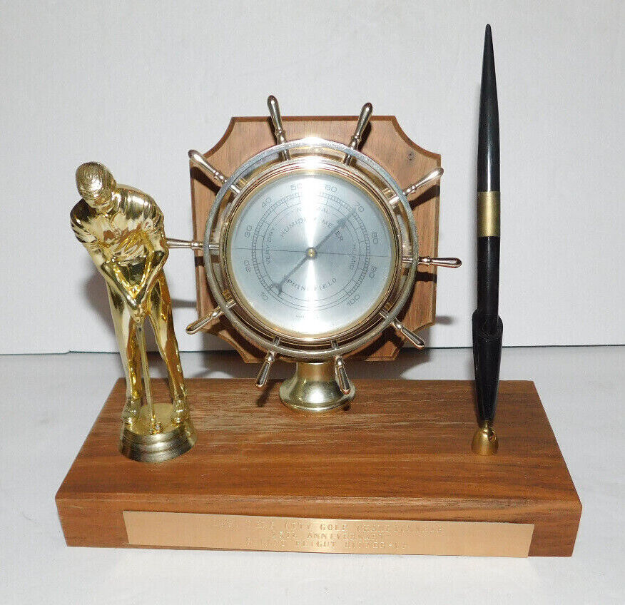 NEAT VINTAGE 1980 MENS CITY GOLF CHAMPIONSHIP TROPHY WITH NEAT VINTAGE 1980 MENS CITY GOLF CHAMPIONSHIP TROPHY WITH