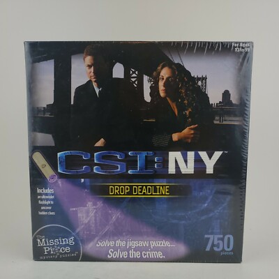 CSI New York DROP DEADLINE 750 pieces Puzzle with Ultraviolet Light