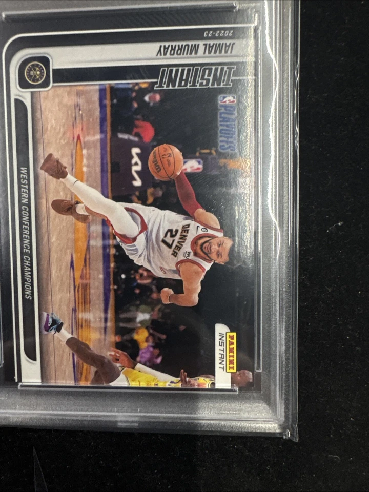 2022 Jamal Murray Panini Instant Black 1/1 PSA 10 Playoffs pepitas basquete - Imagem 4 de 4