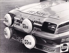 VAUXHALL REG No.AVE 345V RALLY CAR HEADLIGHTS PHOTO DEALER TEAM VAUXHALL STAMP