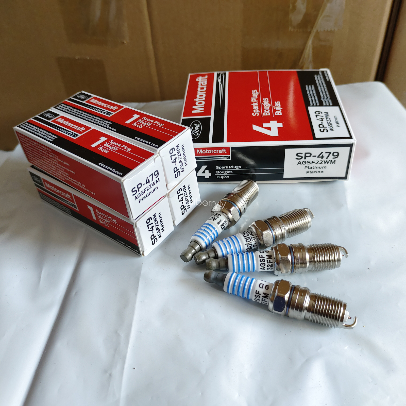Genuine 8X SP479 Motorcraft Platinum Spark Plug For 9703 Ford F150 V8