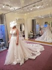 Allure bridals 9767 A line wedding dress SMALL size 8 for sale